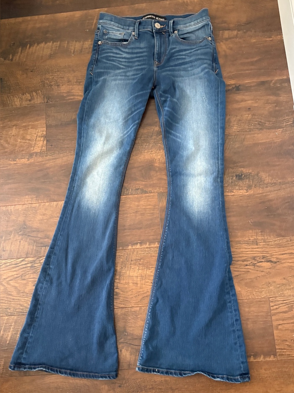Express Jeans SIZE 4 Bell Flare Vintage Y2K